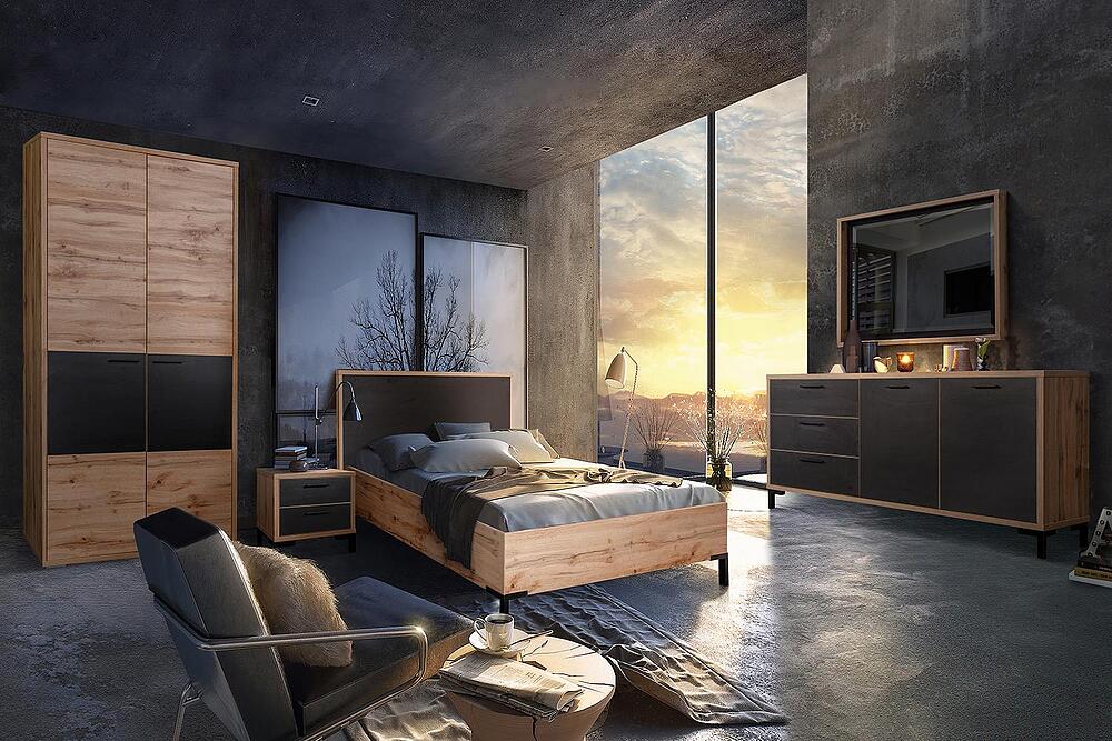 საძინებელი «ბლექვუდი ლოფტი» #3