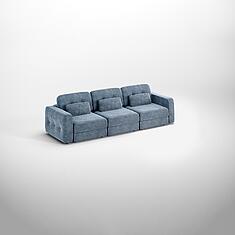 ფოტო - 3-ადგილიანი დივანი «მელდონი» (1მლ/რ.10მ.1რ/ლ)