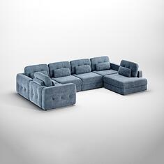 Фото - Угловой диван «Мелдон» (8ML/R.4AR/L)