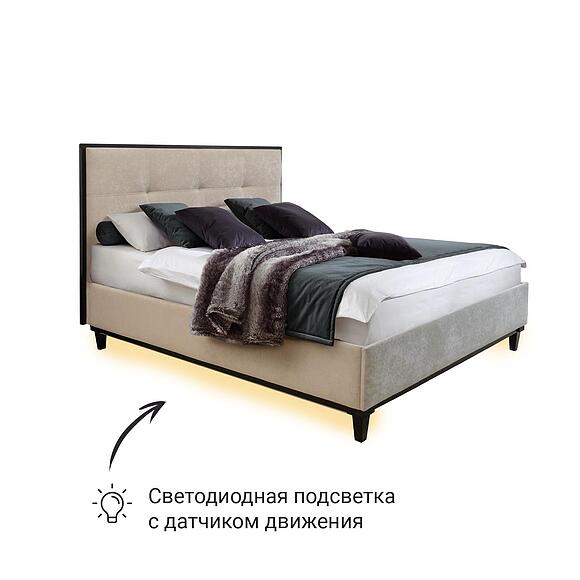 საწოლი «დოროთეია» , ტყავის ჯგუფი: 19 ჯგუფი, საძილე ადგილი: 2000х1600 мм, ზომა: 2130x1700x1250 мм