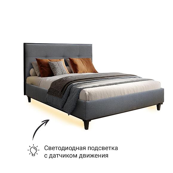 საწოლი «დოროთეია» , ტყავის ჯგუფი: 22 ჯგუფი, საძილე ადგილი: 2000х1600 мм, ზომა: 2130x1700x1250 мм