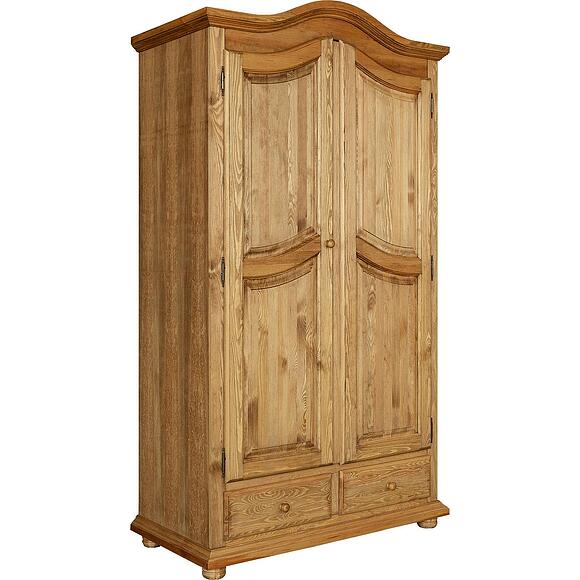 Шкаф для одежды 2д «Лотос» БМ2.701.1.43(2190), Материал: Массив (сосна), Цвет: Искусственное старение