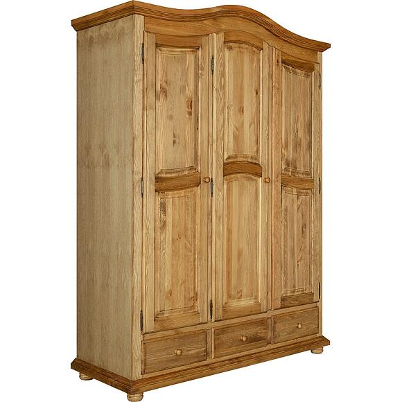 Шкаф для одежды 3д «Лотос» БМ2.701.1.44(2191), Материал: Массив (сосна), Цвет: Искусственное старение
