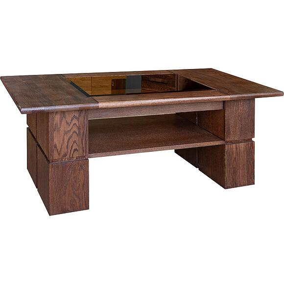 Стол журнальный «Хедмарк» БМ2.761.0.41(2250), Материал: Массив (дуб), Цвет: Венге