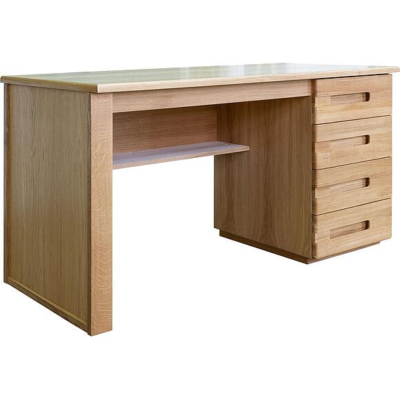 Стол письменный «Хедмарк» БМ2.761.2.46/01(2350/2350-01), ადგილი: მასიური მუხა, ფერი: ნატურალური მუხა