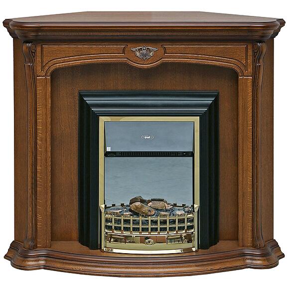 Портал для камина «Алези» П1.350.0.26 (П350.26), Материал: Массив (дуб), Цвет: Античная бронза