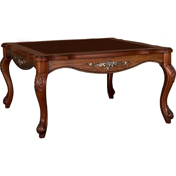 ჟურნალის მაგიდა «ალეზი 06» П1.350.0.44 (П354.08), ადგილი: მასიური მუხა, ფერი: ანტიკური ბრინჯაო