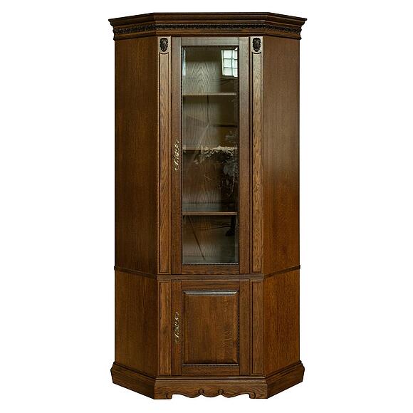 Шкаф комбинированный «Милана 1ДУ» П4.265.2.23(396.23), Материал: Массив (дуб), Цвет: Черешня