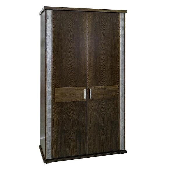 ტანსაცმლის კარადა «ტუნისი» პ6.343.1.06 (П344.06), ადგილი: დსპ+შპონი, ფერი: ვენგე+ვერცხლი