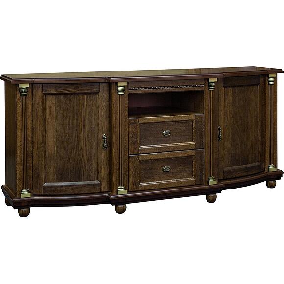 Тумба ТВ «Валенсия Д Классик» П3.0591.0.10, Материал: Массив (дуб), Цвет: Табак