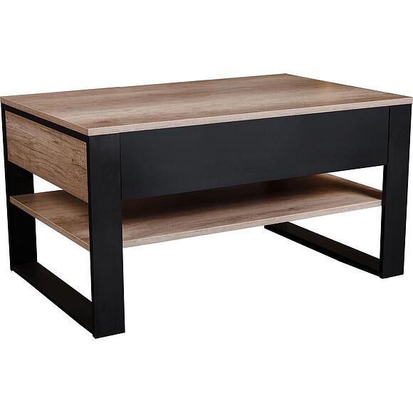 Стол журнальный «Каньон Лофт» П3.0561.0.06, Материал: ЛДСП, Цвет: Дуб Каньон+чёрный