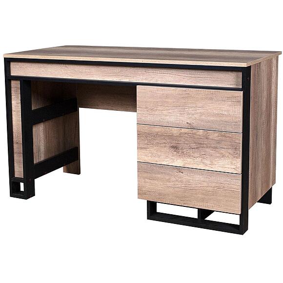 Стол письменный «Каньон Лофт» П3.0561.2.30-01, Материал: ЛДСП, Цвет: Дуб Каньон+чёрный