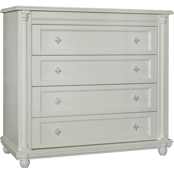 Комод «Валенсия Д Классик» П3.0591.1.13, ადგილი: მასიური მუხა, ფერი: სპილოს ძვლის ფერი