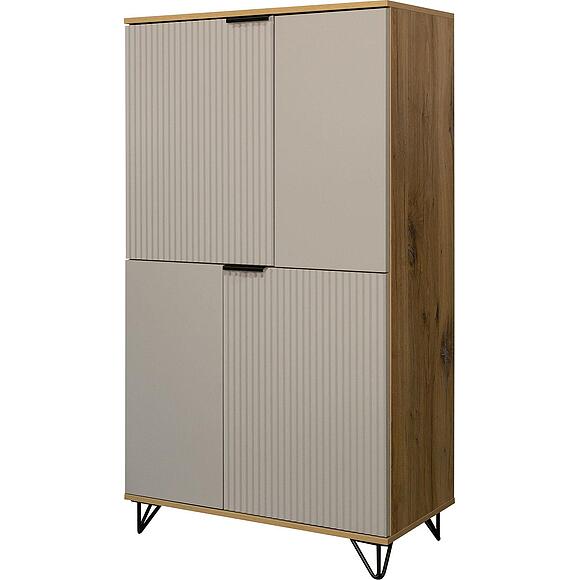 Шкаф «Рокси» П6.948.0.03, Материал: ЛДСП, Цвет: Пепел Софт+Дуб Нокс (6T3A3164.jpg) Шкаф «Рокси» П6.948.0.03, Материал: ЛДСП, Цвет: Пепел Софт+Дуб Нокс