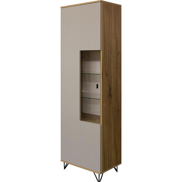 Шкаф «Рокси» П6.948.0.01, Материал: ЛДСП, Цвет: Пепел Софт+Дуб Нокс (6T3A3192.jpg) Шкаф «Рокси» П6.948.0.01, Материал: ЛДСП, Цвет: Пепел Софт+Дуб Нокс