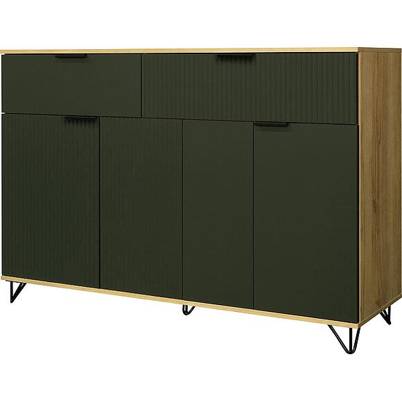 Тумба «Рокси» П6.948.0.04, Материал: ЛДСП, Цвет: Грин Софт+Дуб Кантри золотой (6T3A3268.jpg) Тумба «Рокси» П6.948.0.04, Материал: ЛДСП, Цвет: Грин Софт+Дуб Кантри золотой