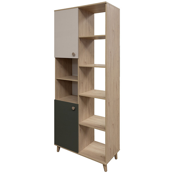 კომბინირებული ჩამოსაკიდი კარადა «ვენა» პ6.115.2.04, ადგილი: ლდსპ, ფერი: ბაზალტი + სპარსული მარგალიტი - ჰიკორი კინგსტონი