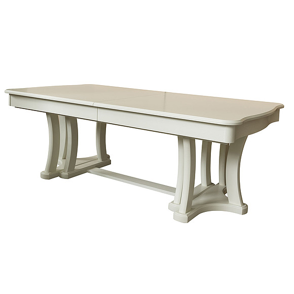 Стол обеденный «Гранд» П4.332.4.05, ადგილი: მასიური მუხა, ფერი: სპილოს ძვლის ფერი, ზომა: 2200(2700/3200/3700/4200)х1200х778 мм