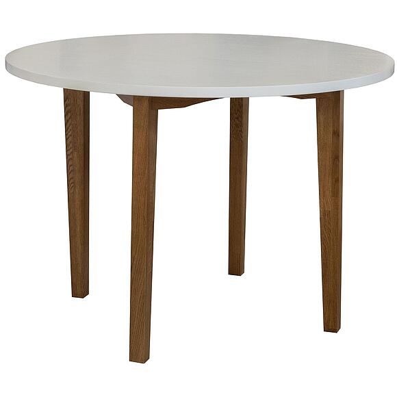 Стол обеденный «Дионис» П8.930.4.01, Материал: Массив (дуб), Цвет: Слоновая кость+рустикаль