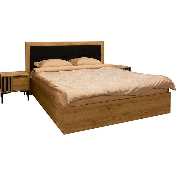 Кровать «Деко», Материал: ЛДСП, Цвет: Дуб наварра, Механизм трансформации: с механизмом, Спальное место: 2000х1600 мм, Размер: 2109x1652x1050 мм