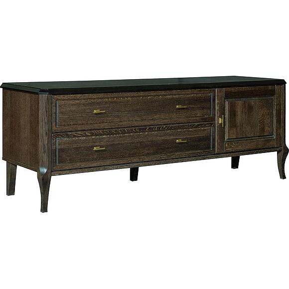 Тумба ТВ «Нокс» П4.988.0.10, Материал: Массив (дуб), Цвет: Табак