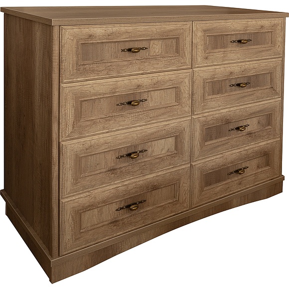 Комод «Турин» П7.036.1.32 (П036.32), Материал: ЛДСП+МДФ, Цвет: Дуб Каньон (80663751.jpg) Комод «Турин» П7.036.1.32 (П036.32), Материал: ЛДСП+МДФ, Цвет: Дуб Каньон