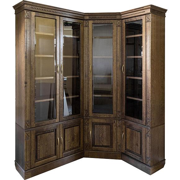 Набор мебели для библиотеки «Верди» П3.487.2.02 (П523.Н2), Материал: Массив (дуб), Цвет: Табак