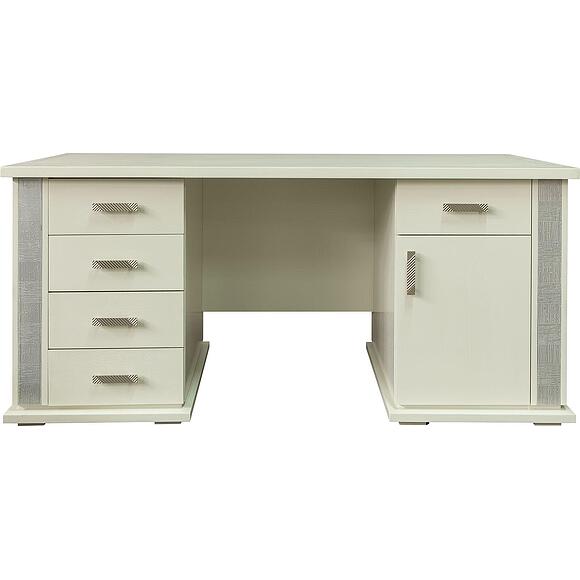 საწერი მაგიდა «ტუნისი» პ6.343.2.08 (პ343.08შ), ადგილი: დსპ+შპონი, ფერი: სპილოსძვლისფერი ვერცხლით