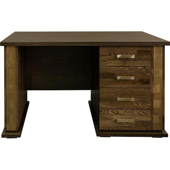 Стол письменный «Тунис» П6.343.2.25 (П343.25-1Ш), Материал: ДСП+шпон, Цвет: Венге c золочением