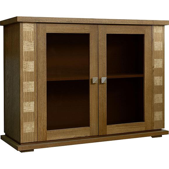 Тумба комбинированная «Тунис» П6.343.0.16 (П343.16Ш), Материал: МДФ+шпон, Цвет: Дуб рустикаль с золочением