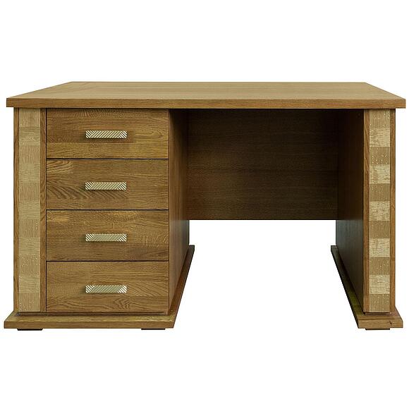 Стол письменный «Тунис» П6.343.2.25-01 (П343.25Ш), Материал: ДСП+шпон, Цвет: Медовый с золочением