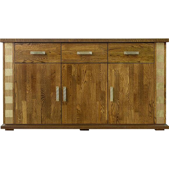 ტუმბო «ტუნისი» პ6.343.0.09 (343.09შ), ადგილი: მასიური მუხა, ფერი: ბლისფერი ოქროსფერი ორნამენტებით