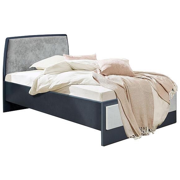 Кровать 1-09 «Призма Нью» П3.0592.1.07, ადგილი: ლდსპ, ფერი: ღამის ცა + პრიზმა, საძილე ადგილი: 2000х900 мм, ზომა: 2058×976×900