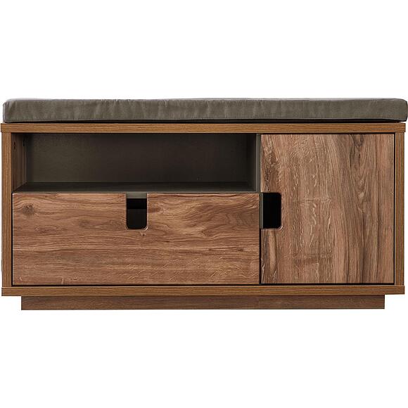 Тумба «Хольтен Лофт» П3.0579.3.60, ადგილი: მდფ+პვხ, ფერი: Дуб Ланцелот темный - Дуб Стирлинг + Графит