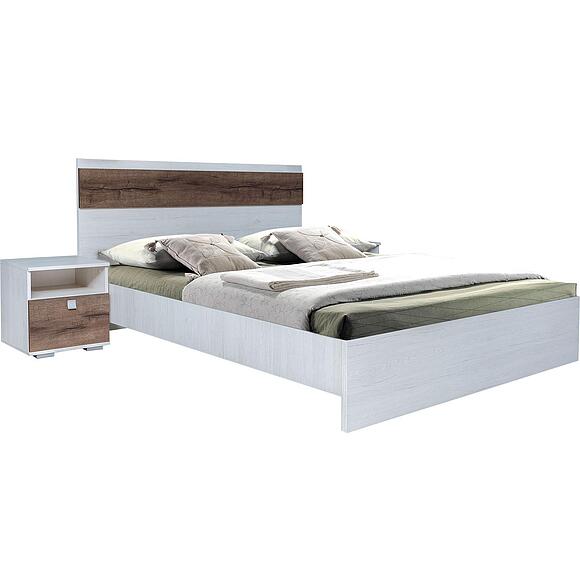 Кровать 2-16 «Сорренто» П6.949.1.05, Материал: ЛДСП, Цвет: Дуб Бордо лайт + Дуб Монастырский	, Спальное место: 2000х1600 мм	, Размер: 2060×1664×970 (8C3A20971.jpg) Кровать 2-16 «Сорренто» П6.949.1.05, Материал: ЛДСП, Цвет: Дуб Бордо лайт + Дуб Монастырский	, Спальное место: 2000х1600 мм	, Размер: 2060×1664×970