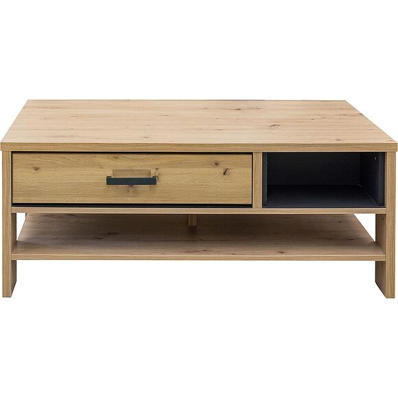 ჟურნალის მაგიდა «გენუა» პ3.586.0.02, ადგილი: მასიური მუხა, ფერი: ნატურალური მუხა+ონტარიოს მუხა+ანტრაციტი