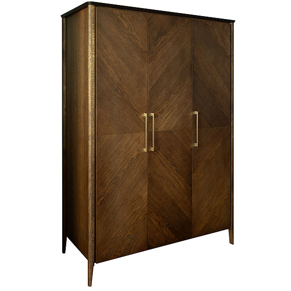 Шкаф для одежды 3д«Оквуд» П3.142.1.12, ადგილი: მასიური მუხა, ფერი: Миндаль