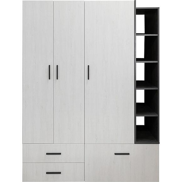 Шкаф комбинированный «Луна» П7.049.1.13, ადგილი: ლდსპ, ფერი: ფიჭვი რანდერსი + ონიქსი