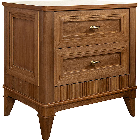 Тумба прикроватная «Калипсо» БМ2.785.1.06, ადგილი: მასიური მუხა, ფერი: თამბაქო