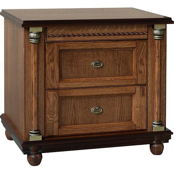 Тумба прикроватная «Валенсия Д Классик» П03.591.1.12, ადგილი: მასიური მუხა, ფერი: ანტიკური ბრინჯაო