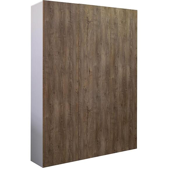 ტანსაცმლის კარადა 3დ «დენვერი» პ6.639.1.01, ადგილი: ლდსპ, ფერი: კანზას მუხა + კაპუჩინო