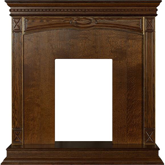 დეკორატიული ბუხარი «ვერდი კლასიკი» პ1.0487.0.24, ფერი: ბლისფერი ოქროსფერი ორნამენტებით