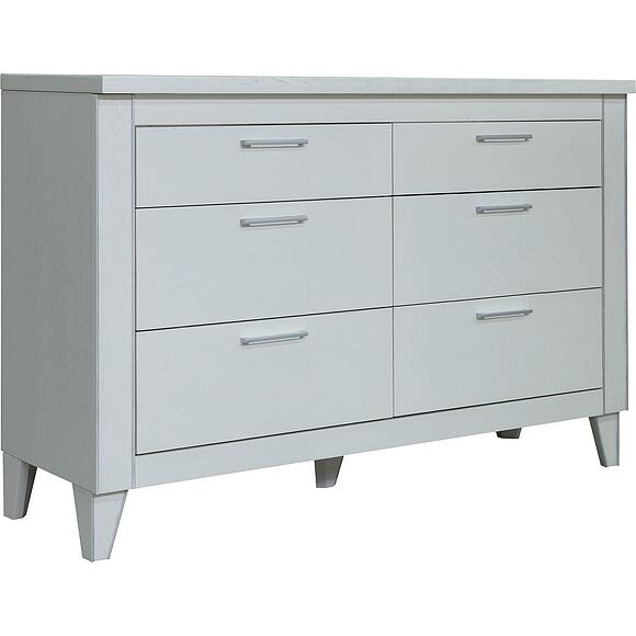 კომოდი «ამადეი» პ6.635.1.17 (პ635.14), ადგილი: მასიური მუხა, ფერი: სპილოსძვლისფერი ვერცხლით