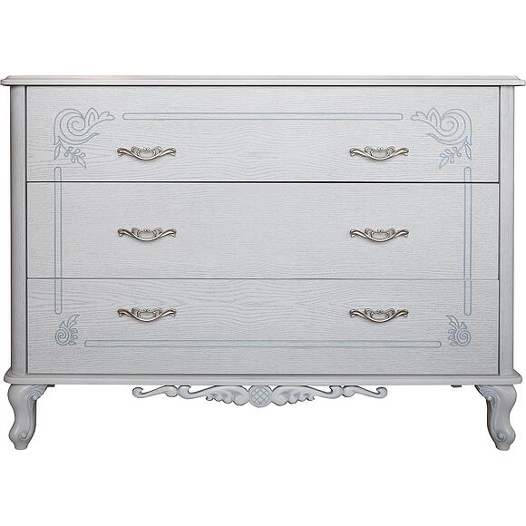 კომოდი «ფლორენტინა» ბმ2.851.1.31(2673), ადგილი: მდფ,მუხის შპონით, ფერი: თეთრი გიშერი