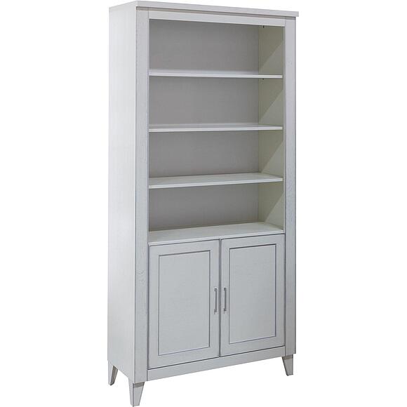 Шкаф «Амадей» П6.635.2.16 (П635.16), Материал: Массив (дуб), Цвет: Слоновая кость с серебром