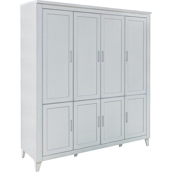 ტანსაცმლის კარადა 4დ «ამადეი» პ6.635.1.01, ადგილი: მასიური მუხა, ფერი: სპილოსძვლისფერი ვერცხლით