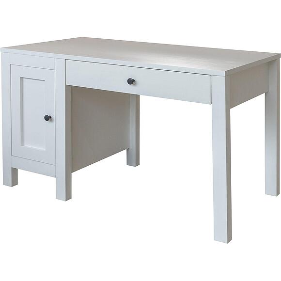 საწერი მაგიდა «ნორტონი» ბმ2.768.2.46, ადგილი: მასიური ფიჭვის ხე, ფერი: თეთრი ცვილი