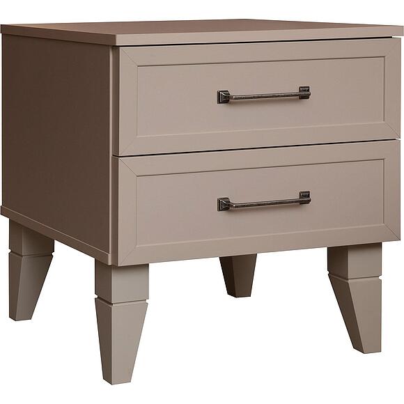 საძინებლის ტუმბო «ნაპოლი» პ7.054.1.24, ადგილი: ლდსპ+მდფ, ფერი: კაპუჩინო