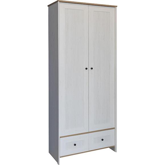 ტანსაცმლის კარადა 2დ «პარმა» პ7.050.1.18, ადგილი: ლდსპ, ფერი: ფიჭვი რანდერსი + მოოქროვილი მუხა კანტრი