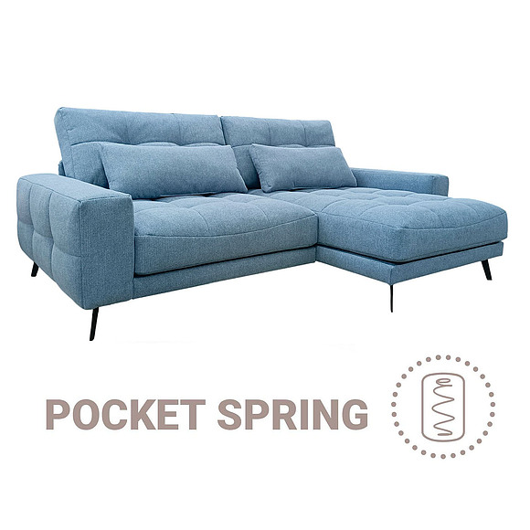 კუთხის დივანი «ამატო» (2მლ/რ.6რ/ლ), ადგილი: ნაჭერი, ტყავის ჯგუფი: 19 ჯგუფი, ტრანსფორმაციის მექანიზმი: მექანიზმით